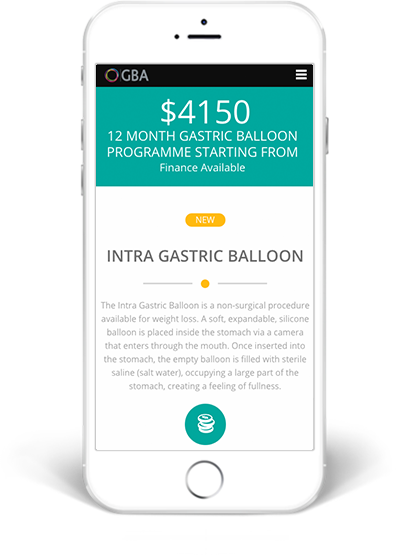 Gastric Balloon Australia Mobile Website